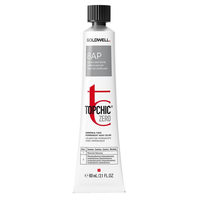 Topchic Zero Ammonia Free Hair Color 8AP Light Ash Pearl Blonde