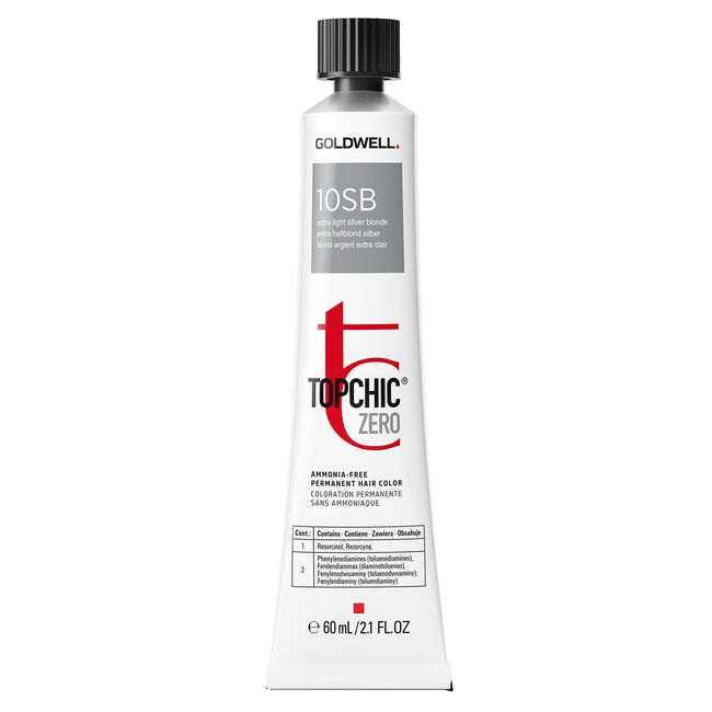 Topchic Zero Ammonia Free Hair Color 10SB Extra Light Silver Blonde