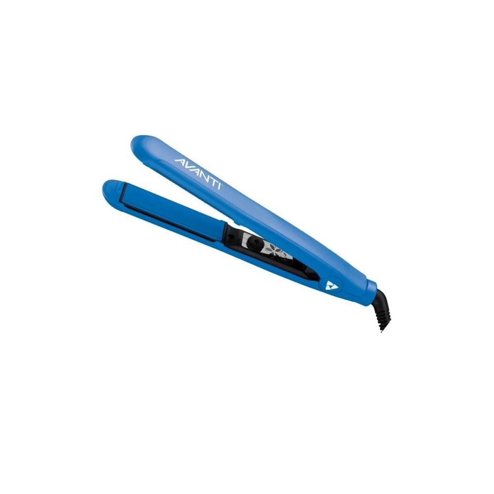 Before Flat iron made of titanium, tourmaline and blue ceramic