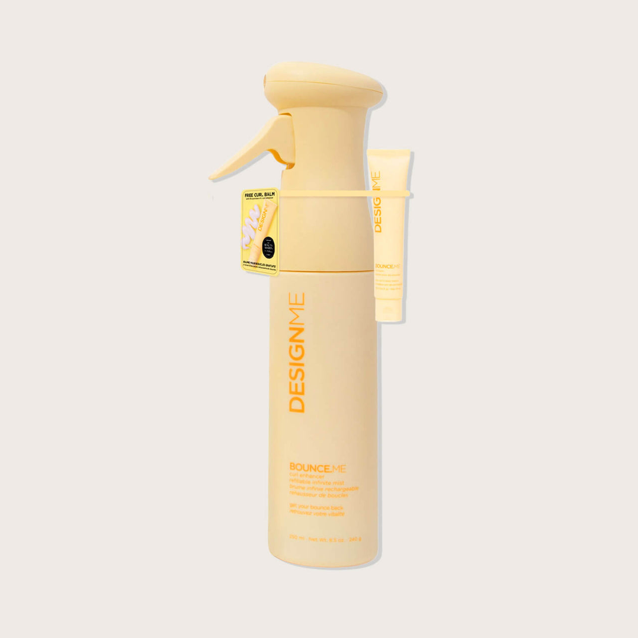 Duo Infini Mist et baume pour les boucles Bounce Me, rehaussant les boucles, rechargeable