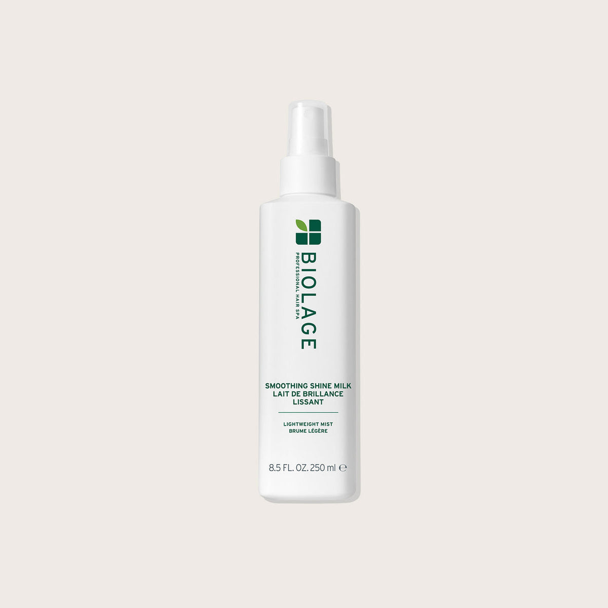 Brume légère de lait à lisser et à brillance intense