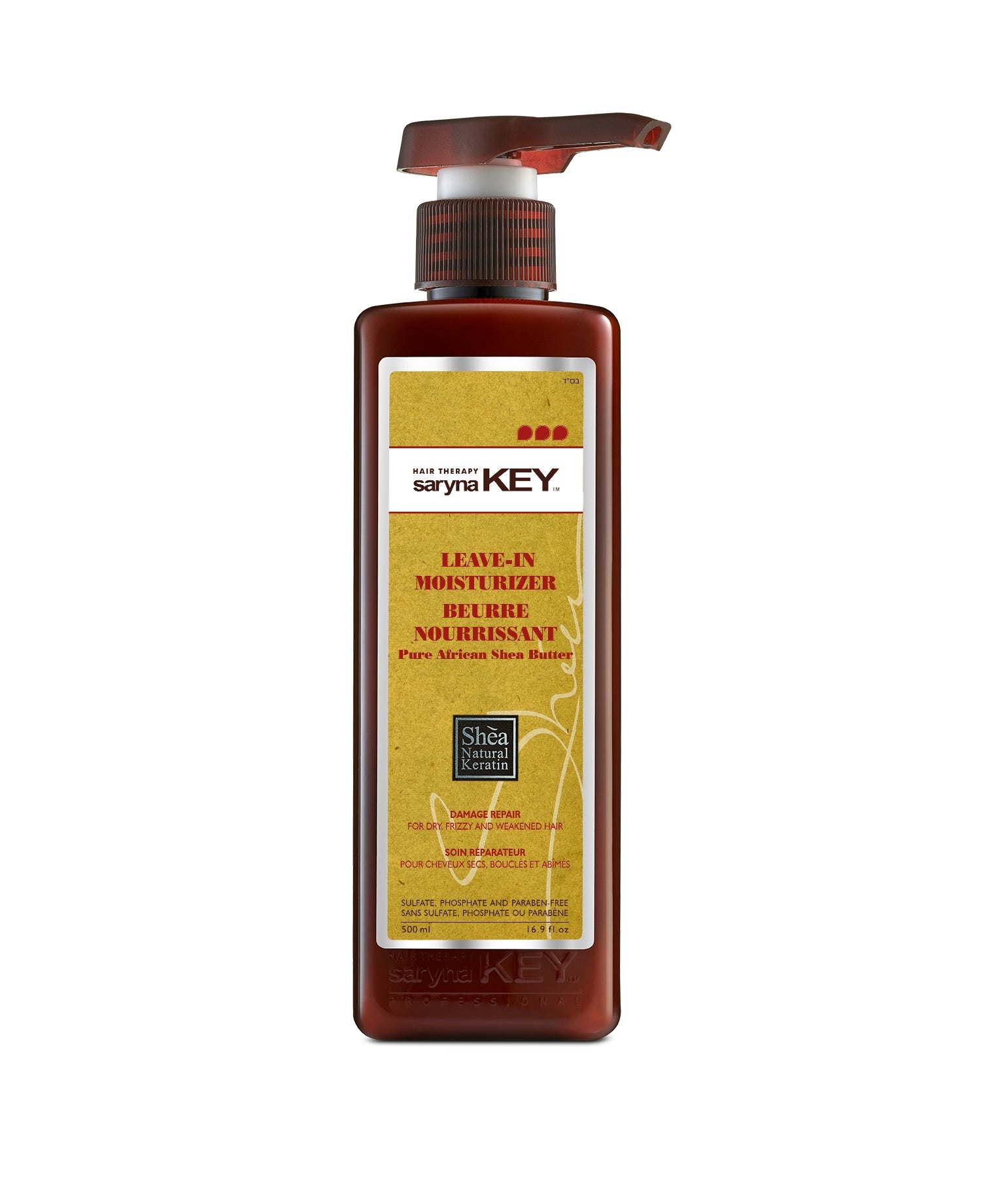 Soin hydratant sans rinçage réparateur pour cheveux secs, crépus et fragilisés