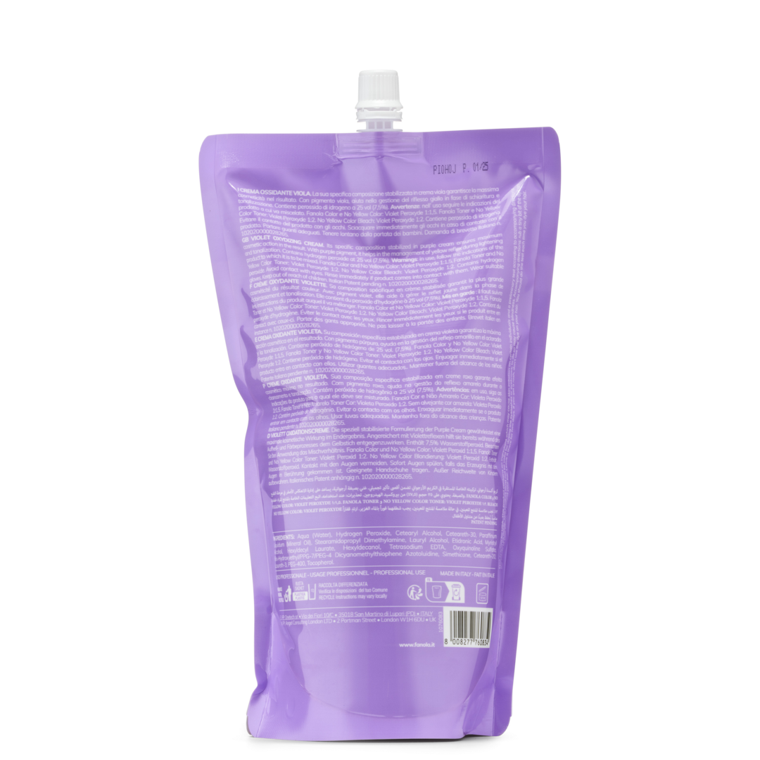 No Yellow Color Violet Peroxyde Oxydizing Cream