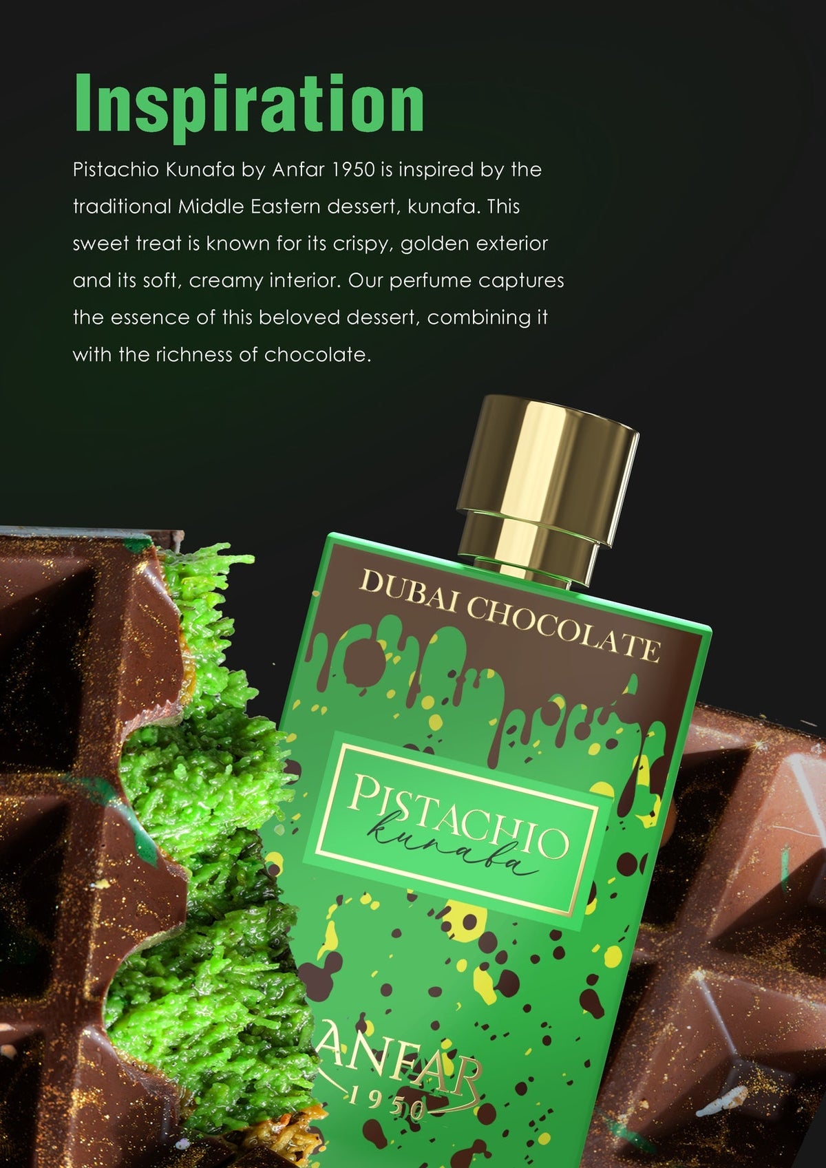 Pistachio Kunafa Dubai Chocolate Extrait De Parfum