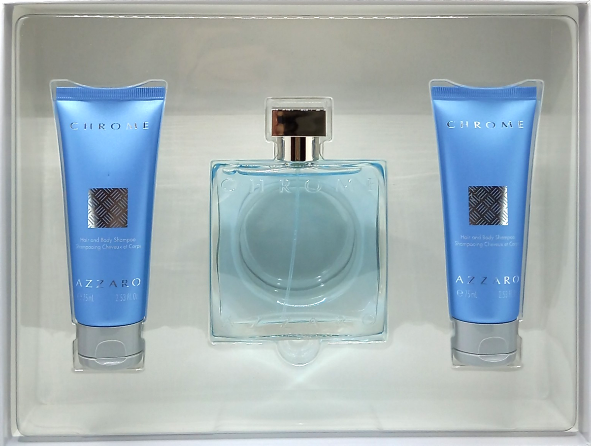 Coffret Eau de Toilette Chrome 3 pièces
