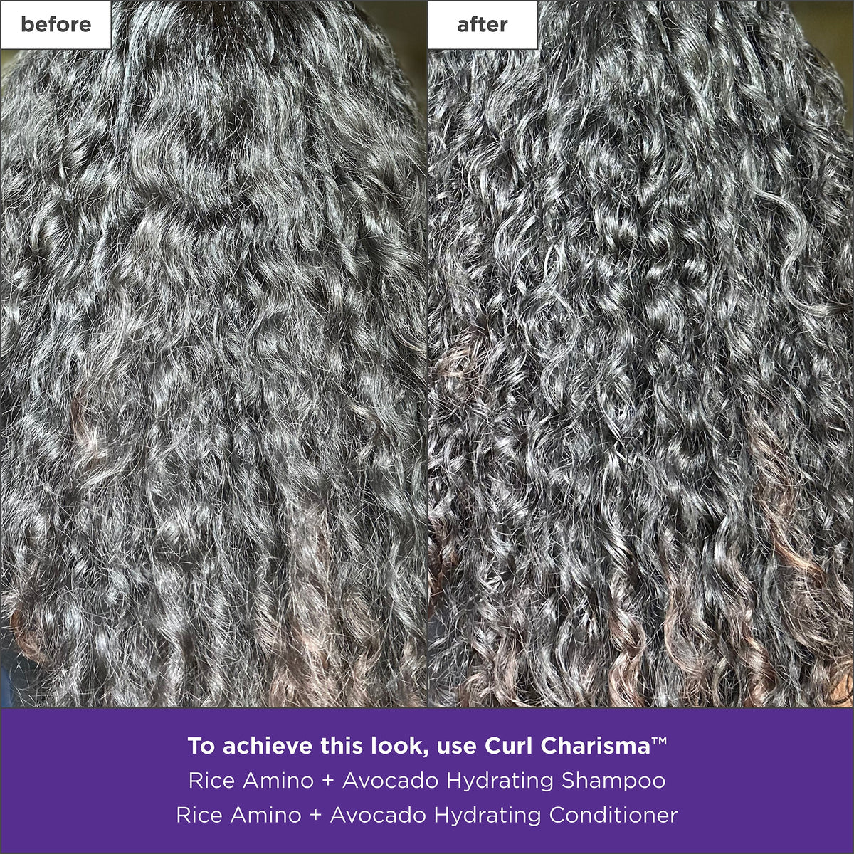 Shampooing Hydratant Curl Charisma Riz Acides Aminés + Avocat
