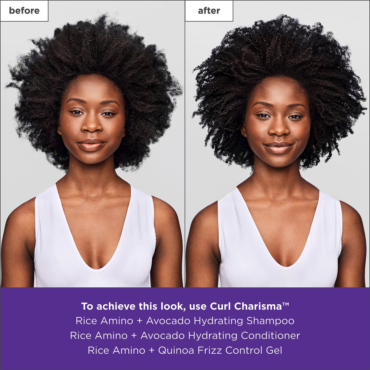 Shampooing Hydratant Curl Charisma Riz Acides Aminés + Avocat