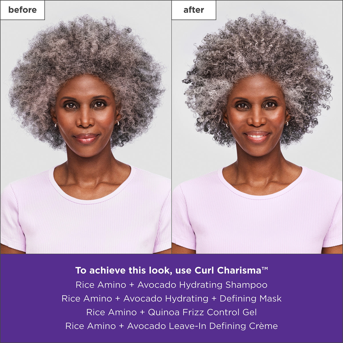 Crème définissante sans rinçage Curl Charisma à l'acide aminé de riz et à l'avocat