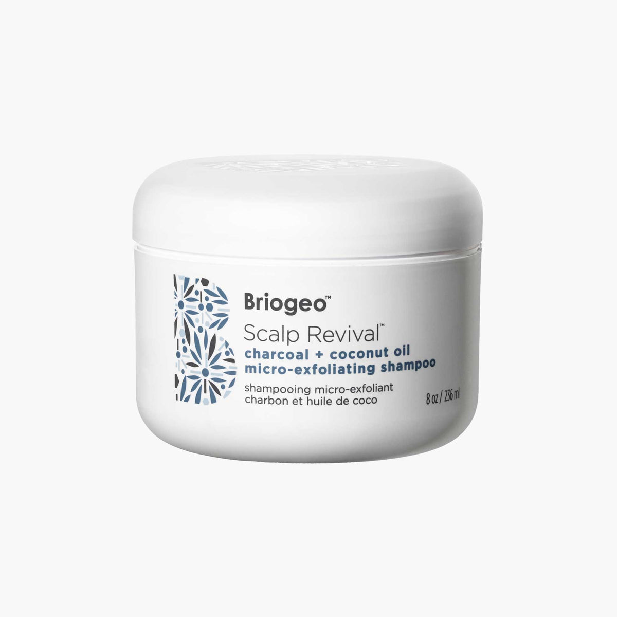 Shampooing Micro-Exfoliant Charbon + Huile de Coco Revitalisant pour le Cuir Chevelu