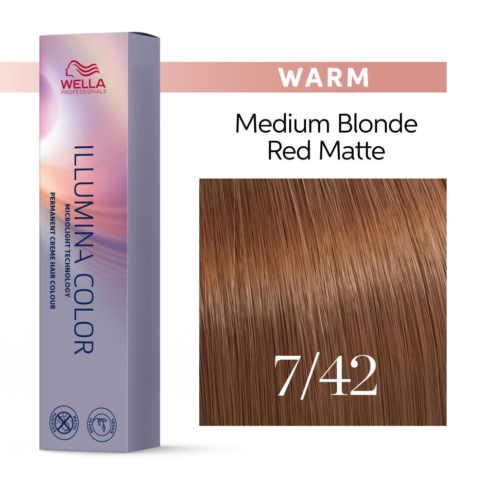 Illumina 7/42 - Medium Matte Copper Blonde