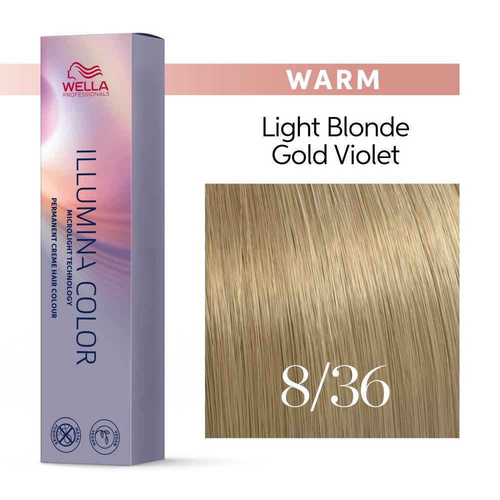 Illumina 8/36 - Blond violet clair doré
